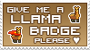 llama badge